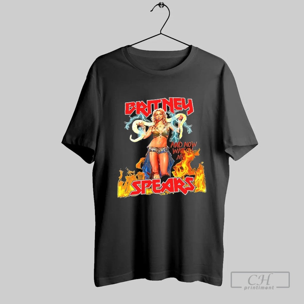 Official Britney Spears And Now Watch Me T Shirt Unisex T-shirt, Sweatshirt, Hoodie, Long Sleeve Tee - T-Shirt, Sweatshirt, Hoodie