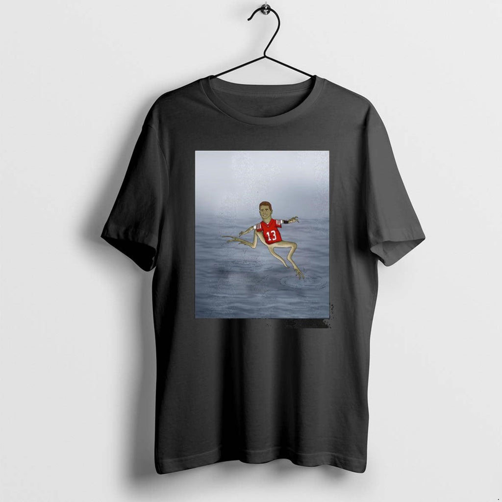 Official Brock Purdy Jesus Christ Lizard Running Water T-Shirts, Hoodie, Sweatshirt - T-Shirt, Sweatshirt, Hoodie