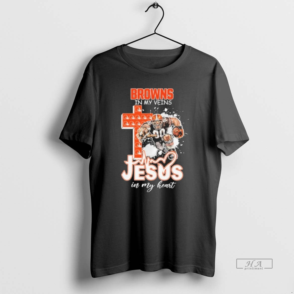 Official Browns My Veins Jesus Mascot My Heart Mascots T-Shirts, Hoodie, Sweatshirt - T-Shirt, Sweatshirt, Hoodie