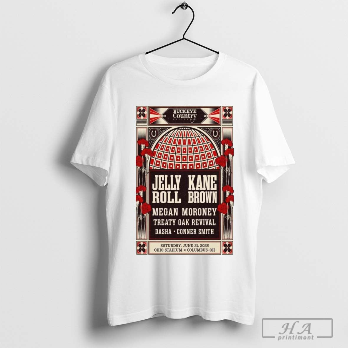 Official Buckeye Country Superfest Ohio Stadium In Columbus Oh Jun 21 2025 Tour Unisex T-shirt, Sweatshirt, Hoodie, Long Sleeve Tee - T-Shirt, Sweatshirt, Hoodie
