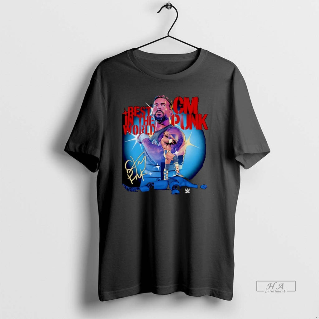 Official Cm Punk Stencil Best World T-Shirts, Hoodie, Sweatshirt - T-Shirt, Sweatshirt, Hoodie