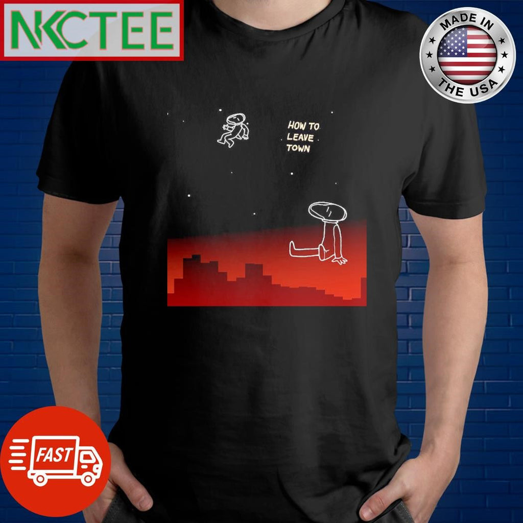 Official Car seat headrest how to leave town astronaut shirt Unisex T-shirt, Sweatshirt, Hoodie, Long Sleeve Tee - T-Shirt, Sweatshirt, Hoodie