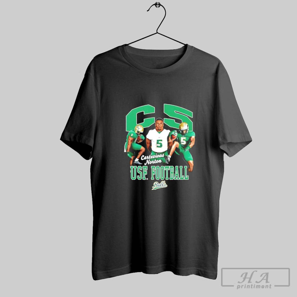 Official Cartevious Norton C5 South Florida Bulls 90s Retro Unisex T-shirt, Sweatshirt, Hoodie, Long Sleeve Tee - T-Shirt, Sweatshirt, Hoodie