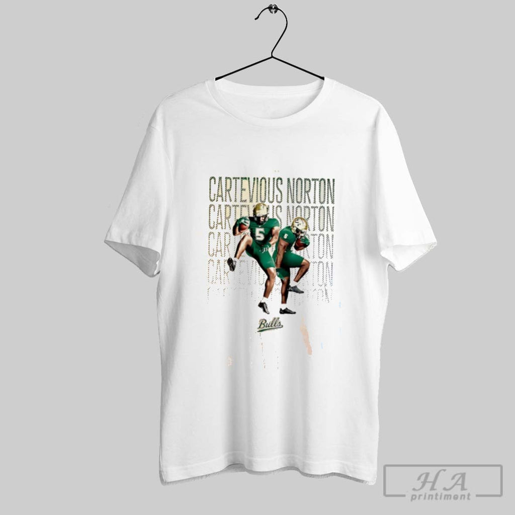 Official Cartevious Norton South Florida Bulls Illustrated Unisex T-shirt, Sweatshirt, Hoodie, Long Sleeve Tee - T-Shirt, Sweatshirt, Hoodie