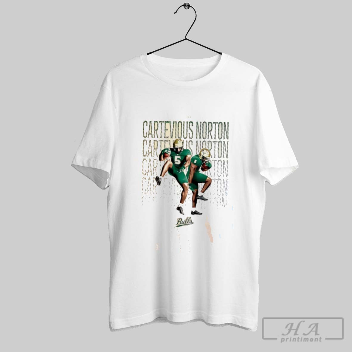 Official Cartevious Norton South Florida Bulls Illustrated Unisex T-shirt, Sweatshirt, Hoodie, Long Sleeve Tee - T-Shirt, Sweatshirt, Hoodie