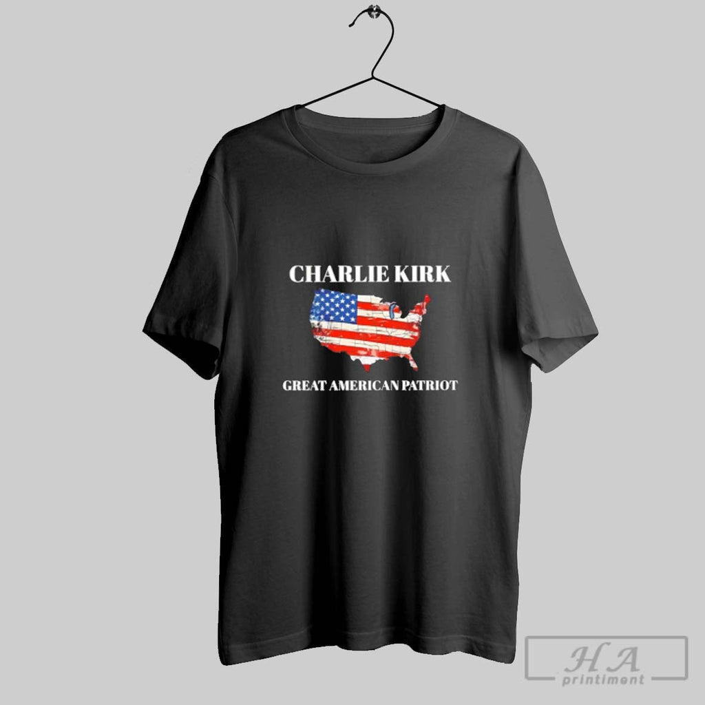 Official Charlie Kirk Great American Patriot Unisex T-shirt, Sweatshirt, Hoodie, Long Sleeve Tee - T-Shirt, Sweatshirt, Hoodie
