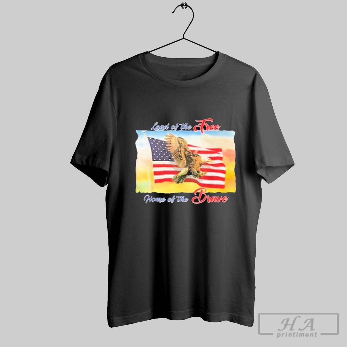 Official Charlie Kirk Land Of The Free Home Of The Brave American Flag Unisex T-shirt, Sweatshirt, Hoodie, Long Sleeve Tee - T-Shirt, Sweatshirt, Hoodie