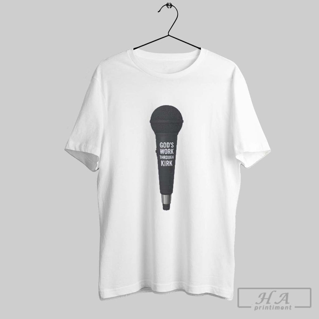 Official Charlie Kirk Mic Faithful Servant American Hero Unisex T-shirt, Sweatshirt, Hoodie, Long Sleeve Tee - T-Shirt, Sweatshirt, Hoodie