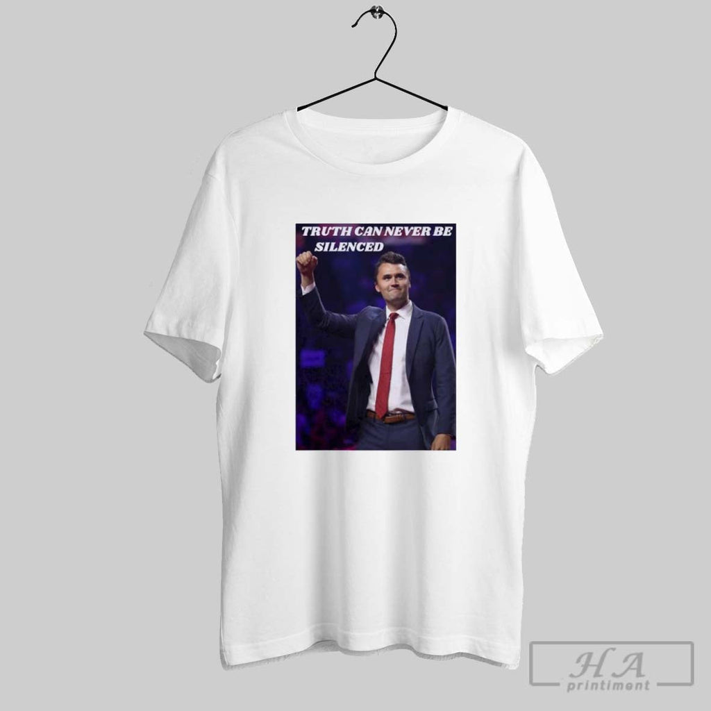 Official Charlie Kirk The Truth Can Never Be Silenced Unisex T-shirt, Sweatshirt, Hoodie, Long Sleeve Tee - T-Shirt, Sweatshirt, Hoodie
