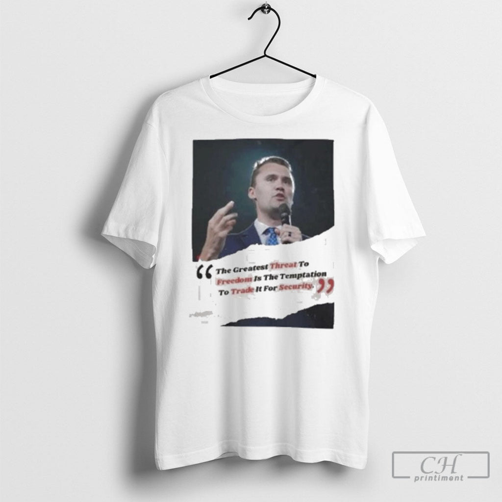 Official Charlie Kirk Threat Freedom Trade Security Shirt Unisex T-shirt, Sweatshirt, Hoodie, Long Sleeve Tee - T-Shirt, Sweatshirt, Hoodie