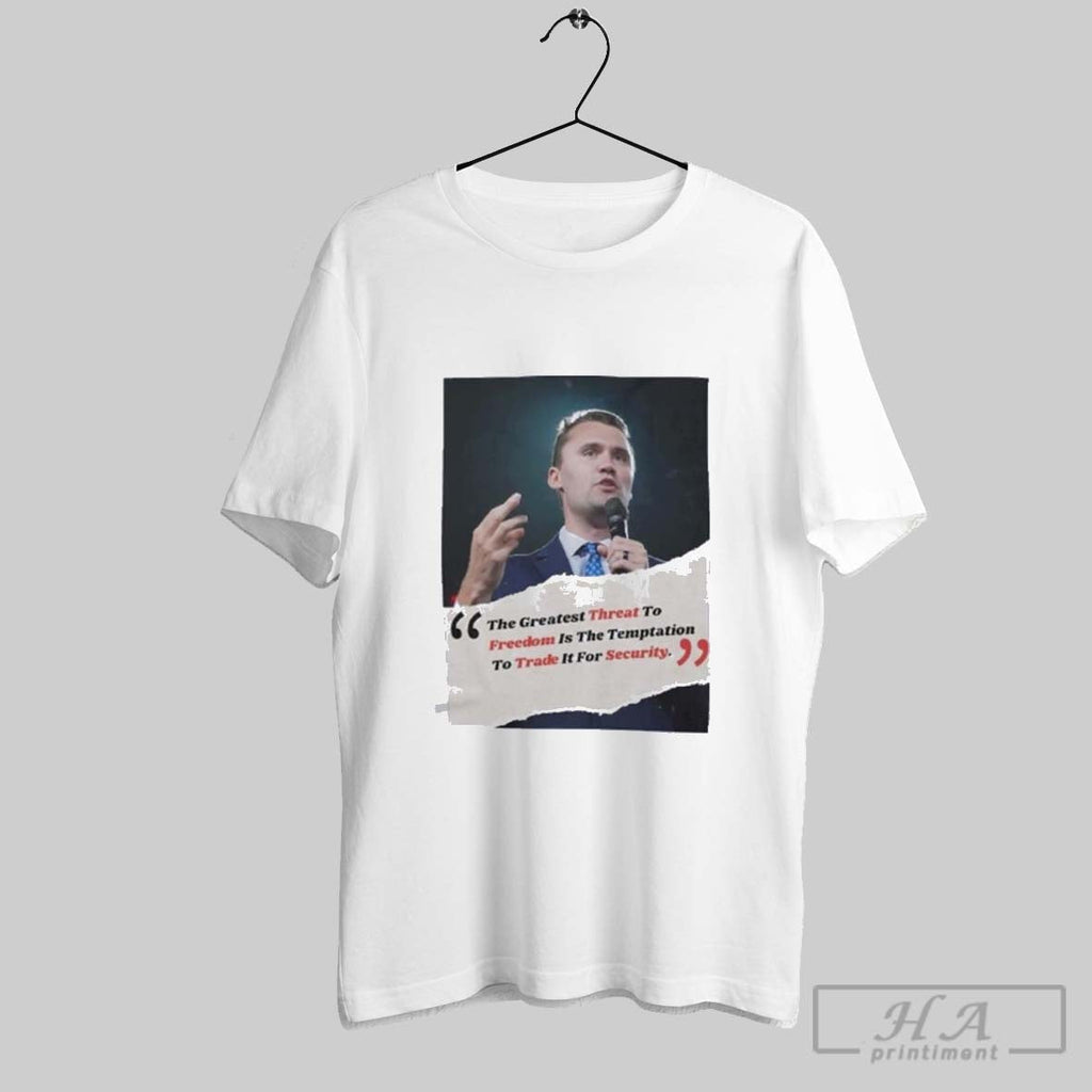 Official Charlie Kirk Threat Freedom Trade Security Unisex T-shirt, Sweatshirt, Hoodie, Long Sleeve Tee - T-Shirt, Sweatshirt, Hoodie