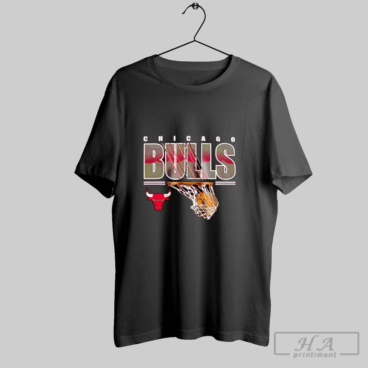 Official Chicago Bulls Basketball And Mascot Logo Posters Black Unisex T-shirt, Sweatshirt, Hoodie, Long Sleeve Tee - T-Shirt, Sweatshirt, Hoodie