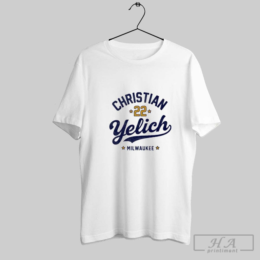 Official Christian Yelich Milwaukee Unisex T-shirt, Sweatshirt, Hoodie, Long Sleeve Tee - T-Shirt, Sweatshirt, Hoodie