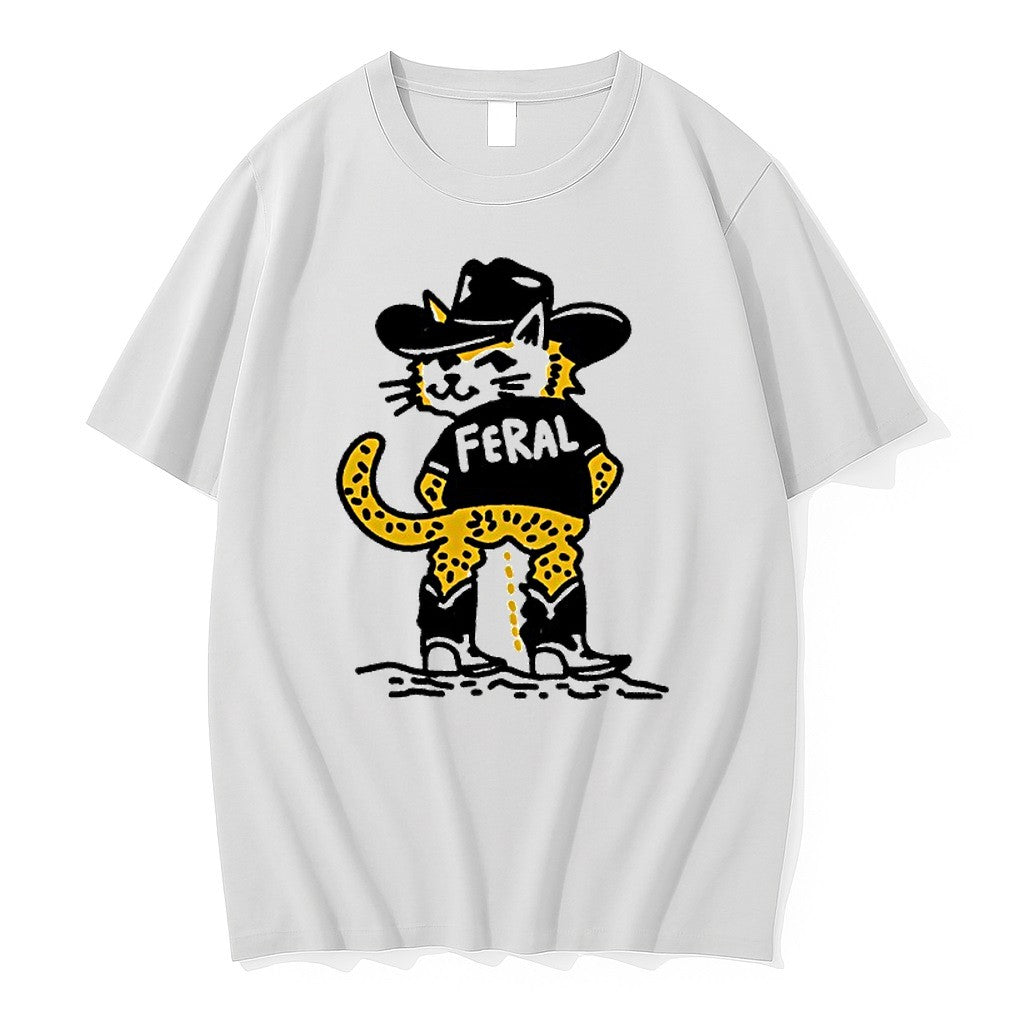 Official Cowboy Cat Feral Funny T Shirts Jpg Unisex T-shirt, Sweatshirt, Hoodie, Long Sleeve Tee - T-Shirt, Sweatshirt, Hoodie