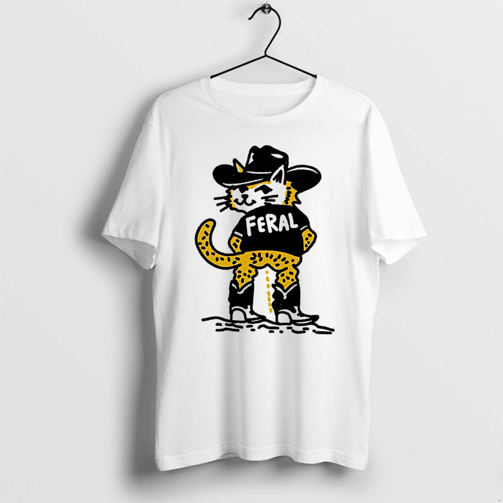 Official Cowboy Cat Feral Funny Tee T Shirts Jpg Unisex T-shirt, Sweatshirt, Hoodie, Long Sleeve Tee - T-Shirt, Sweatshirt, Hoodie