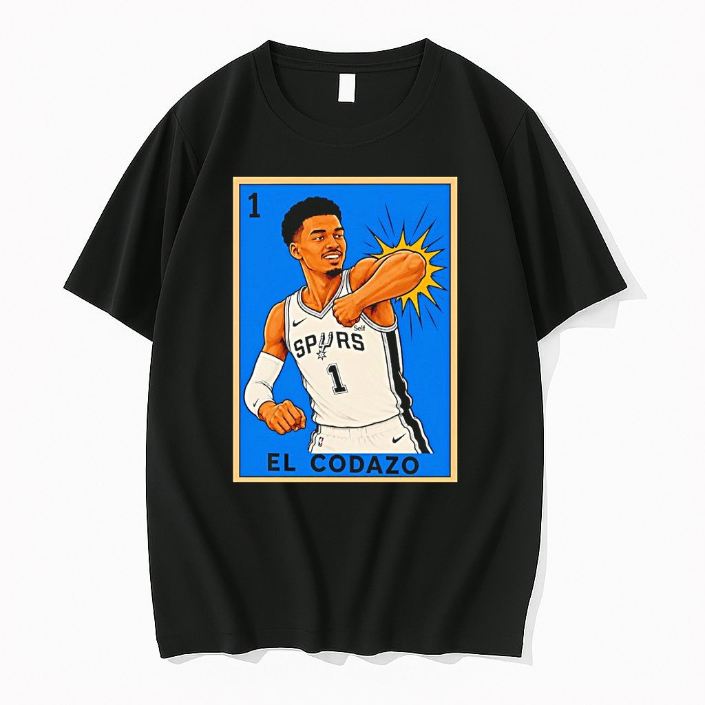 Official Crazy Hispanic Victor Wembanyama San Antonio Spurs El Codazo T Shirts Unisex T-shirt, Sweatshirt, Hoodie, Long Sleeve Tee - T-Shirt, Sweatshirt, Hoodie