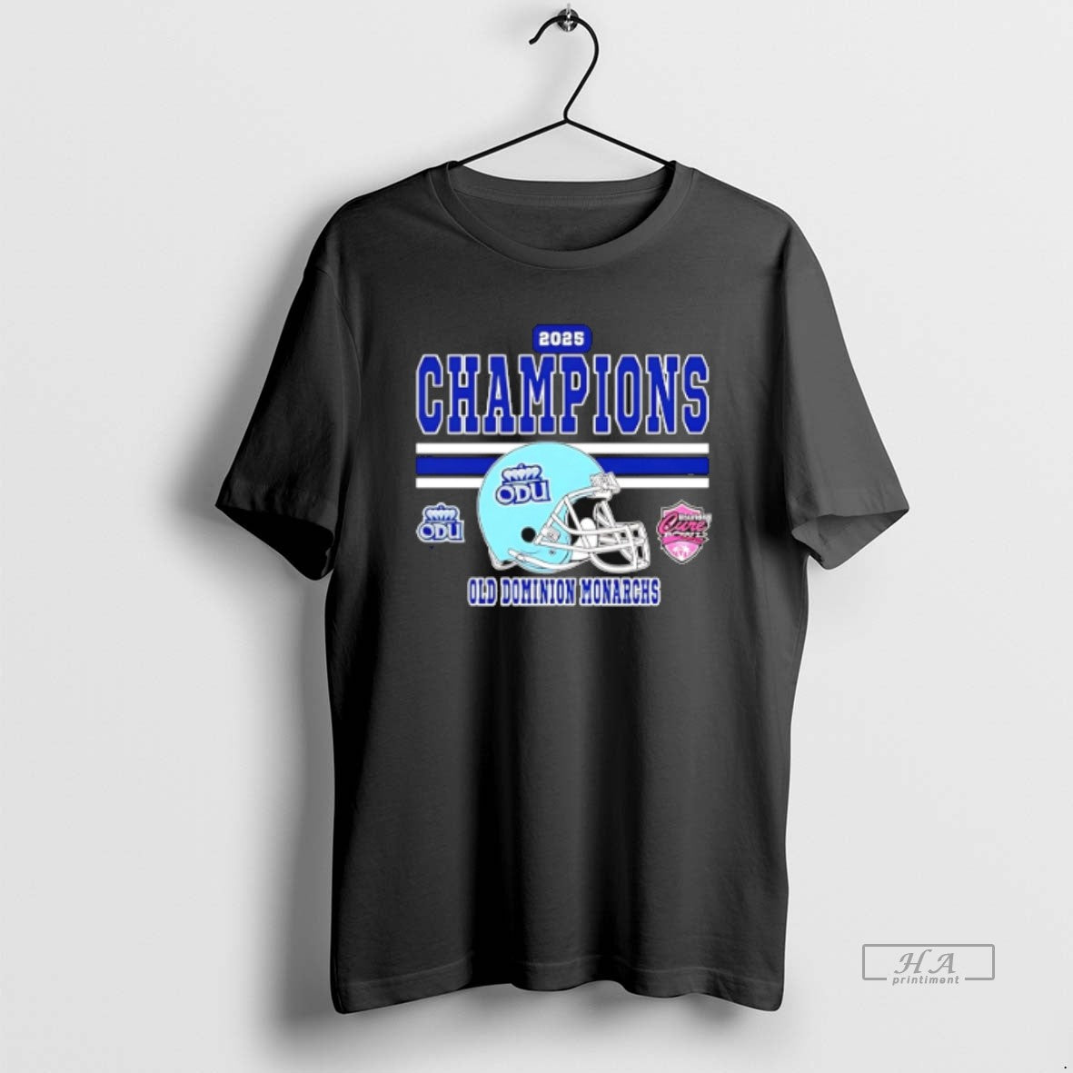 Official Cure Bowl Champions 2025 Old Dominion Monarchs Football Helmet T-Shirts, Hoodie, Sweatshirt - T-Shirt, Sweatshirt, Hoodie