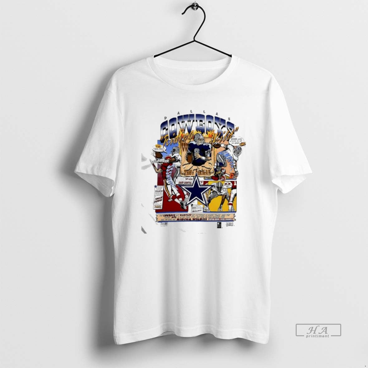 Official Dallas Cowboys Riding Wild Troy Aikmanthe Triplets T-Shirts, Hoodie, Sweatshirt - T-Shirt, Sweatshirt, Hoodie
