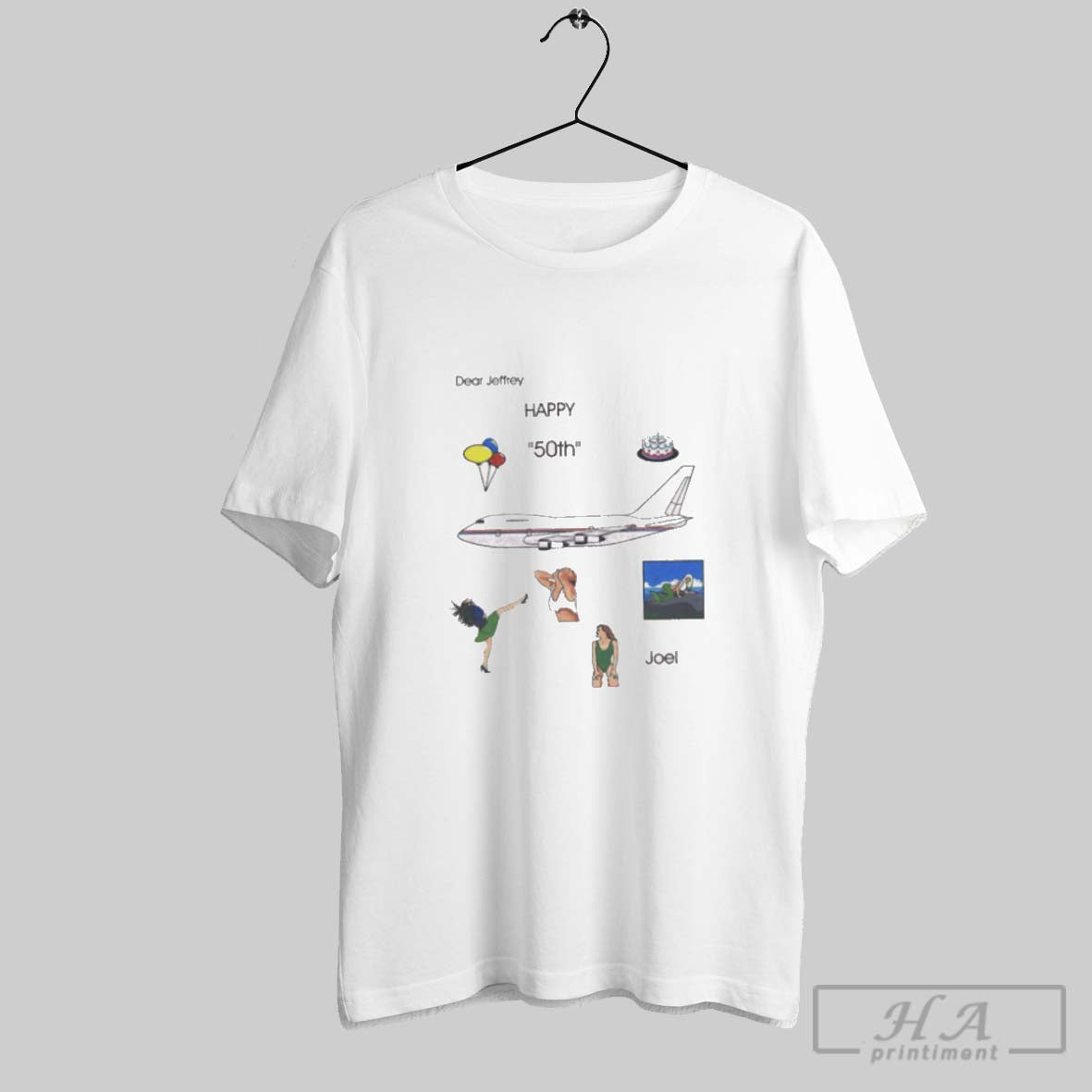 Official Dear Jeffrey Happy 50th Joel Painting Unisex T-shirt, Sweatshirt, Hoodie, Long Sleeve Tee - T-Shirt, Sweatshirt, Hoodie