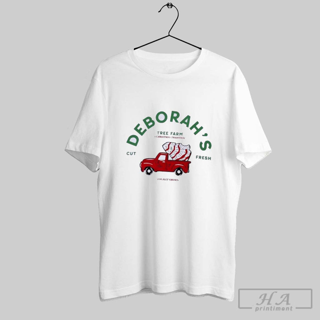 Official Deborahs Cut Fresh Tree Farm Little Debbie Christmas Tree Unisex T-shirt, Sweatshirt, Hoodie, Long Sleeve Tee - T-Shirt, Sweatshirt, Hoodie