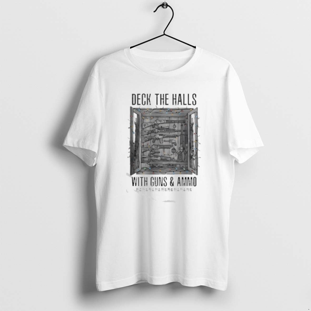 Official Deck Halls Guns Ammo Pew Pew Pew Pew Pew T-Shirts, Hoodie, Sweatshirt - T-Shirt, Sweatshirt, Hoodie