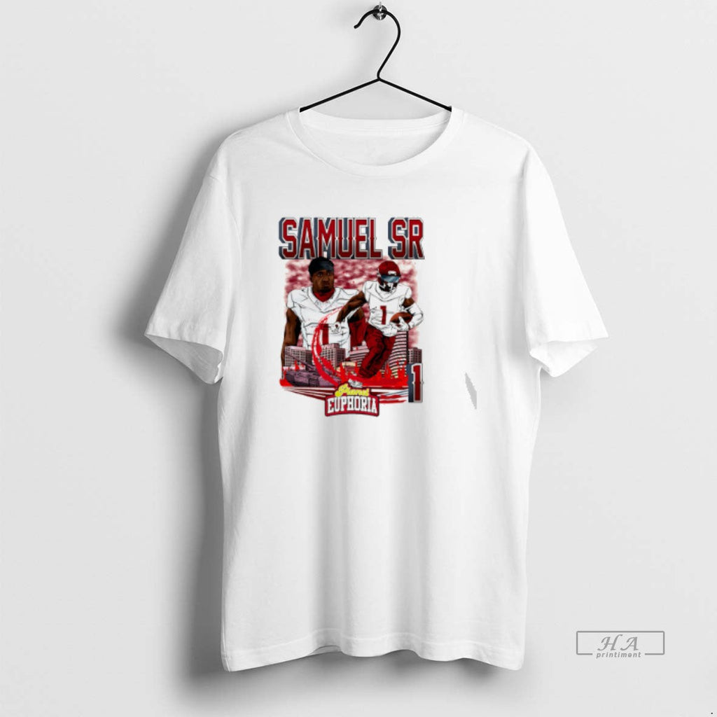 Official Deebo Samuel Sr Washington Commanders Player Skyline Comic T-Shirts, Hoodie, Sweatshirt - T-Shirt, Sweatshirt, Hoodie