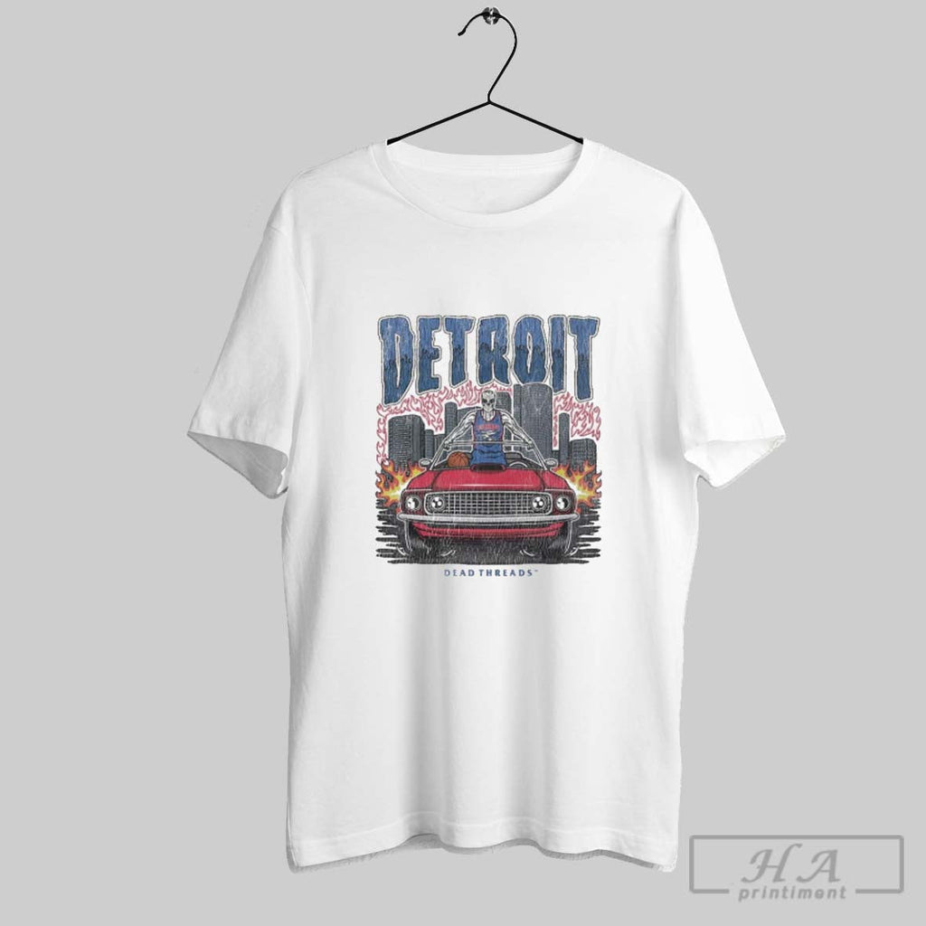 Official Detroit Pistons Basketball Dt Skeleton Unisex T-shirt, Sweatshirt, Hoodie, Long Sleeve Tee - T-Shirt, Sweatshirt, Hoodie