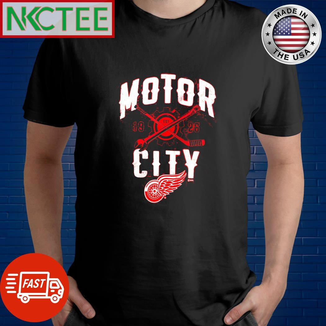 Official Detroit Red Wings Push Ahead Motor est 1926 City shirt Unisex T-shirt, Sweatshirt, Hoodie, Long Sleeve Tee - T-Shirt, Sweatshirt, Hoodie