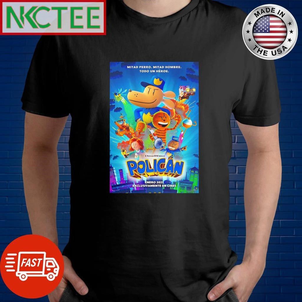 Official Dog Man 2025 poster shirt Unisex T-shirt, Sweatshirt, Hoodie, Long Sleeve Tee - T-Shirt, Sweatshirt, Hoodie