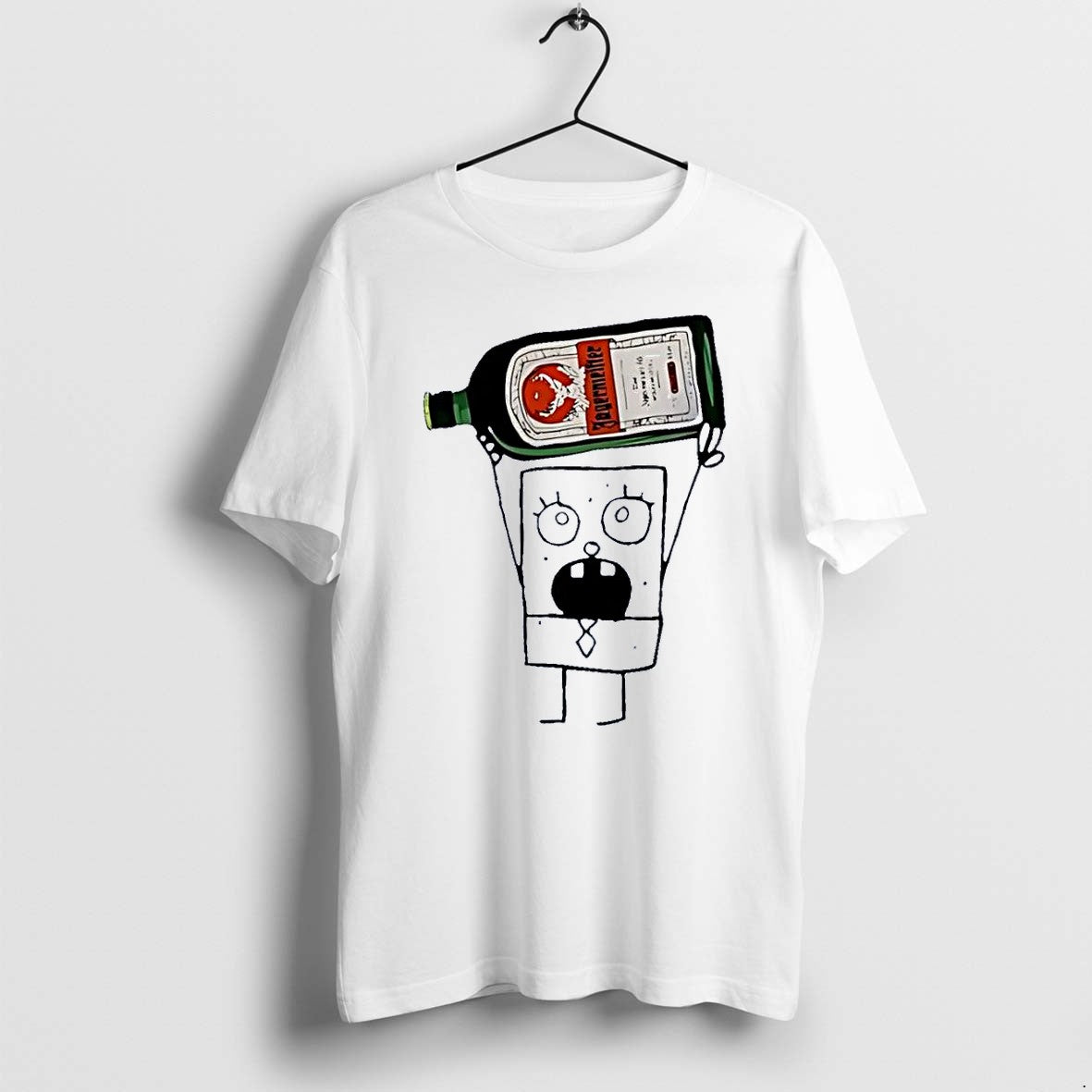 Official Doodlebob Jagermeister White T Shirts Jpg Unisex T-shirt, Sweatshirt, Hoodie, Long Sleeve Tee - T-Shirt, Sweatshirt, Hoodie