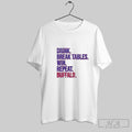 Official Drink Break Tables Win Repeat Buffalo Shirt Unisex T-shirt, Sweatshirt, Hoodie, Long Sleeve Tee - T-Shirt, Sweatshirt, Hoodie