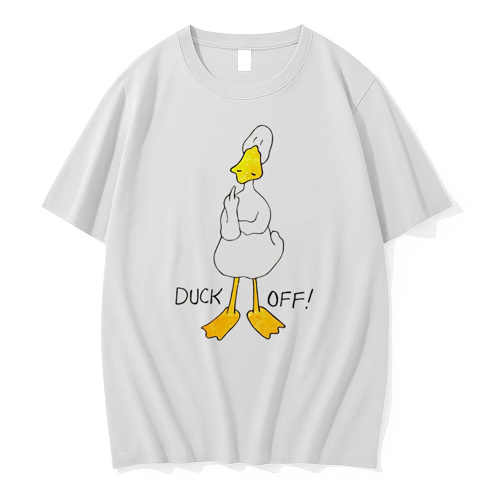 Official Duck Off Giving The Middle Finger Funny Tee T Shirts Jpg Unisex T-shirt, Sweatshirt, Hoodie, Long Sleeve Tee - T-Shirt, Sweatshirt, Hoodie