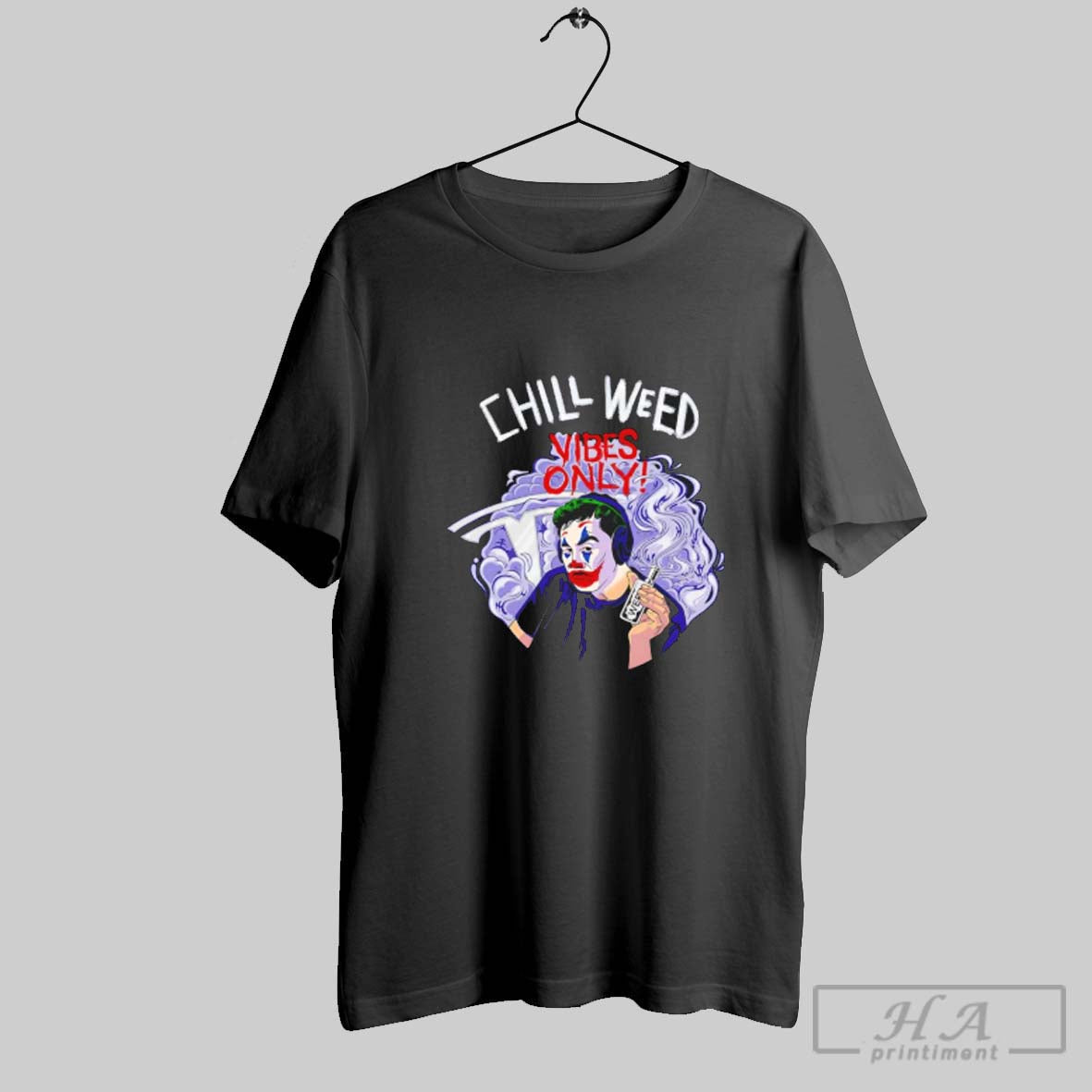 Official Elon Musk X Joker Chill Weed Vibes Only Tesla Parody Unisex T-shirt, Sweatshirt, Hoodie, Long Sleeve Tee - T-Shirt, Sweatshirt, Hoodie
