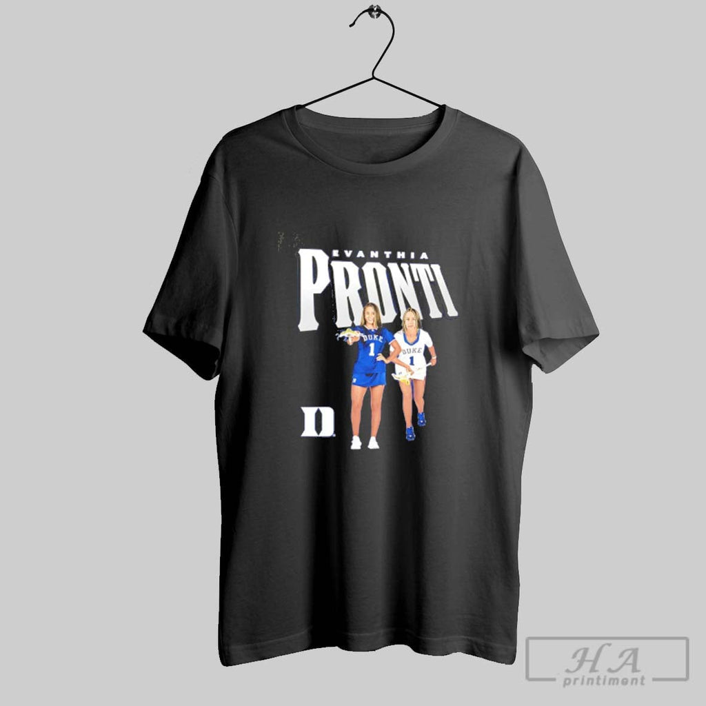 Official Eva Pronti Duke Lacrosse Illustrated Unisex T-shirt, Sweatshirt, Hoodie, Long Sleeve Tee - T-Shirt, Sweatshirt, Hoodie