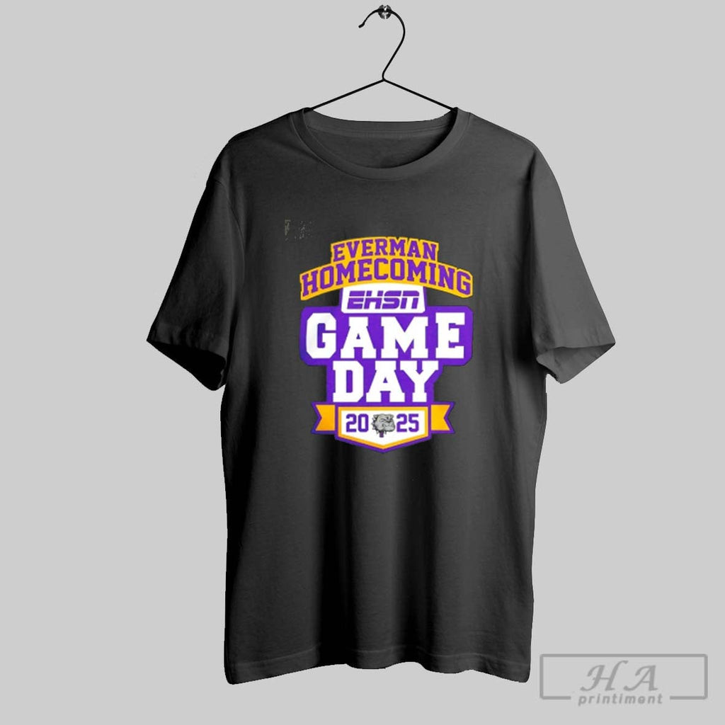 Official Everman Homecoming 2025 Ehsn Gameday Football Spirit Unisex T-shirt, Sweatshirt, Hoodie, Long Sleeve Tee - T-Shirt, Sweatshirt, Hoodie