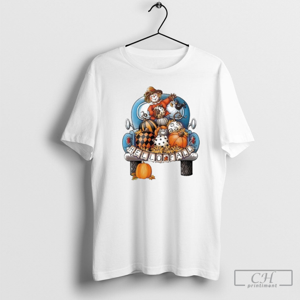 Official Fall Farm Truck Halloween Pumpkin Shirt Unisex T-shirt, Sweatshirt, Hoodie, Long Sleeve Tee - T-Shirt, Sweatshirt, Hoodie