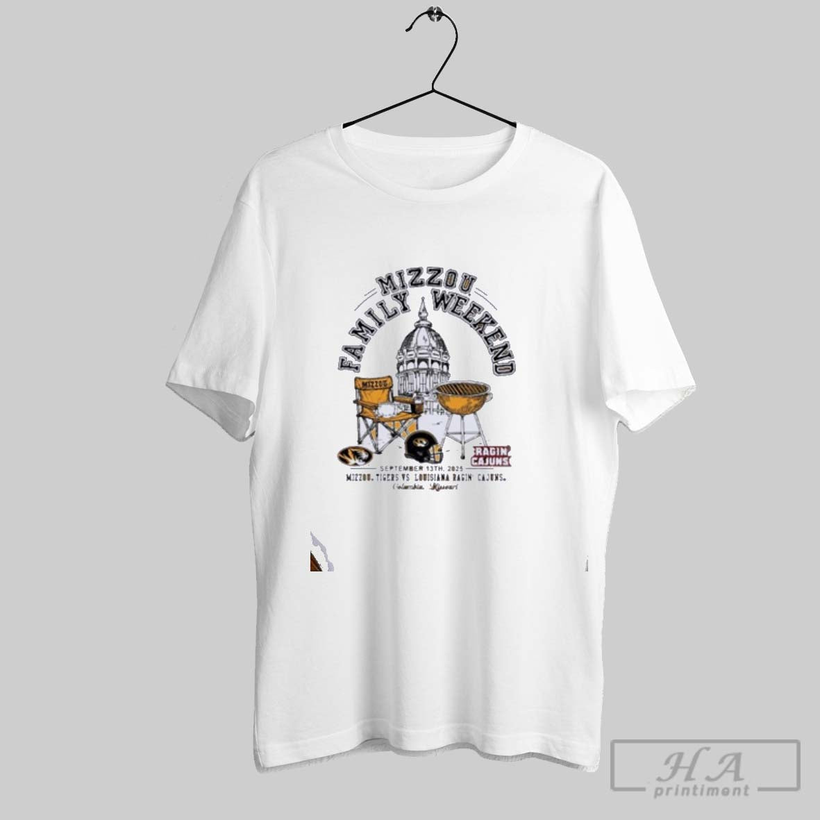 Official Family Weekend Mizzou Vs Louisiana 2025 Game Day Unisex T-shirt, Sweatshirt, Hoodie, Long Sleeve Tee - T-Shirt, Sweatshirt, Hoodie