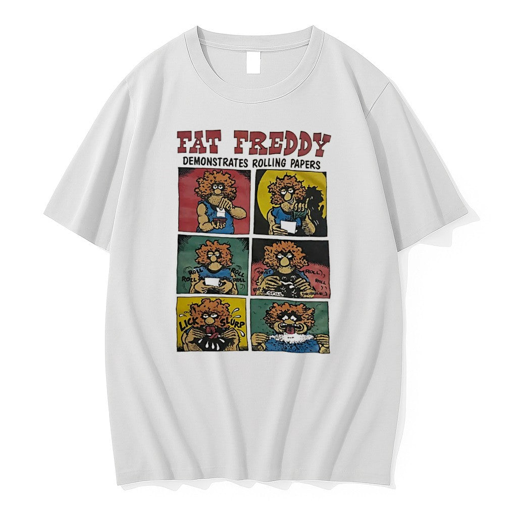 Official Fat Freddy Demonstrates Rolling Papers Tee T Shirts Jpg Unisex T-shirt, Sweatshirt, Hoodie, Long Sleeve Tee - T-Shirt, Sweatshirt, Hoodie