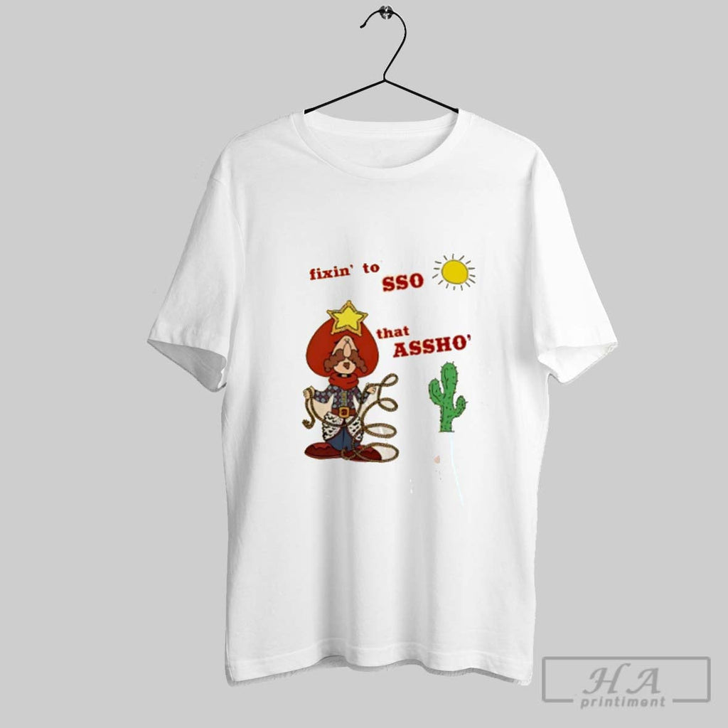 Official Fixin To Lasso That Assho Cowboy Cartoon Unisex T-shirt, Sweatshirt, Hoodie, Long Sleeve Tee - T-Shirt, Sweatshirt, Hoodie