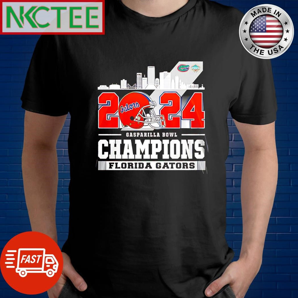 Official Florida Gators 2024 Gasparilla Bowl Champions helmet shirt Unisex T-shirt, Sweatshirt, Hoodie, Long Sleeve Tee - T-Shirt, Sweatshirt, Hoodie