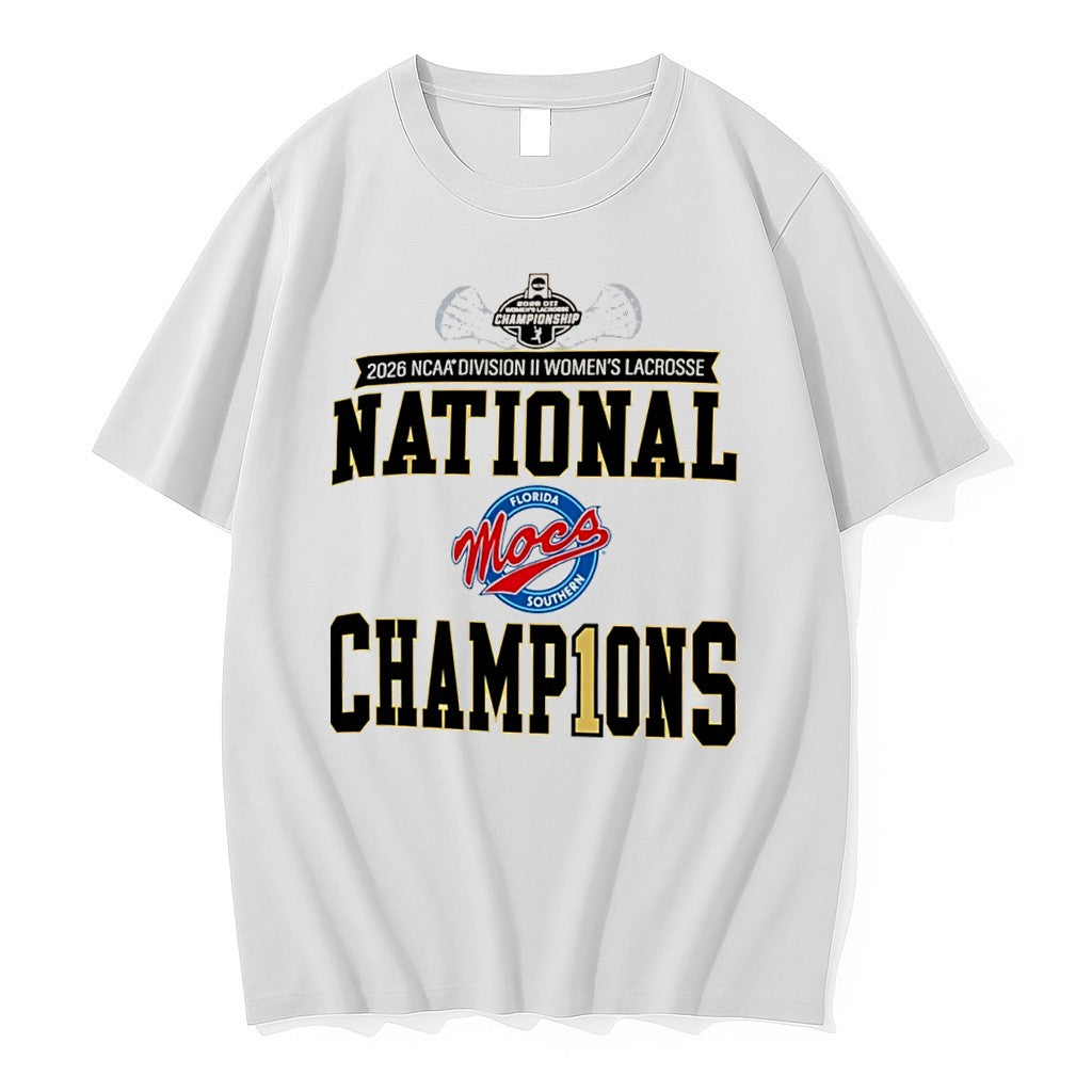 Official Florida Southern Moccasins 2026 Ncaa Division Ii Womens Lacrosse Champions Tee T Shirts - T-Shirt, Sweatshirt, Hoodie