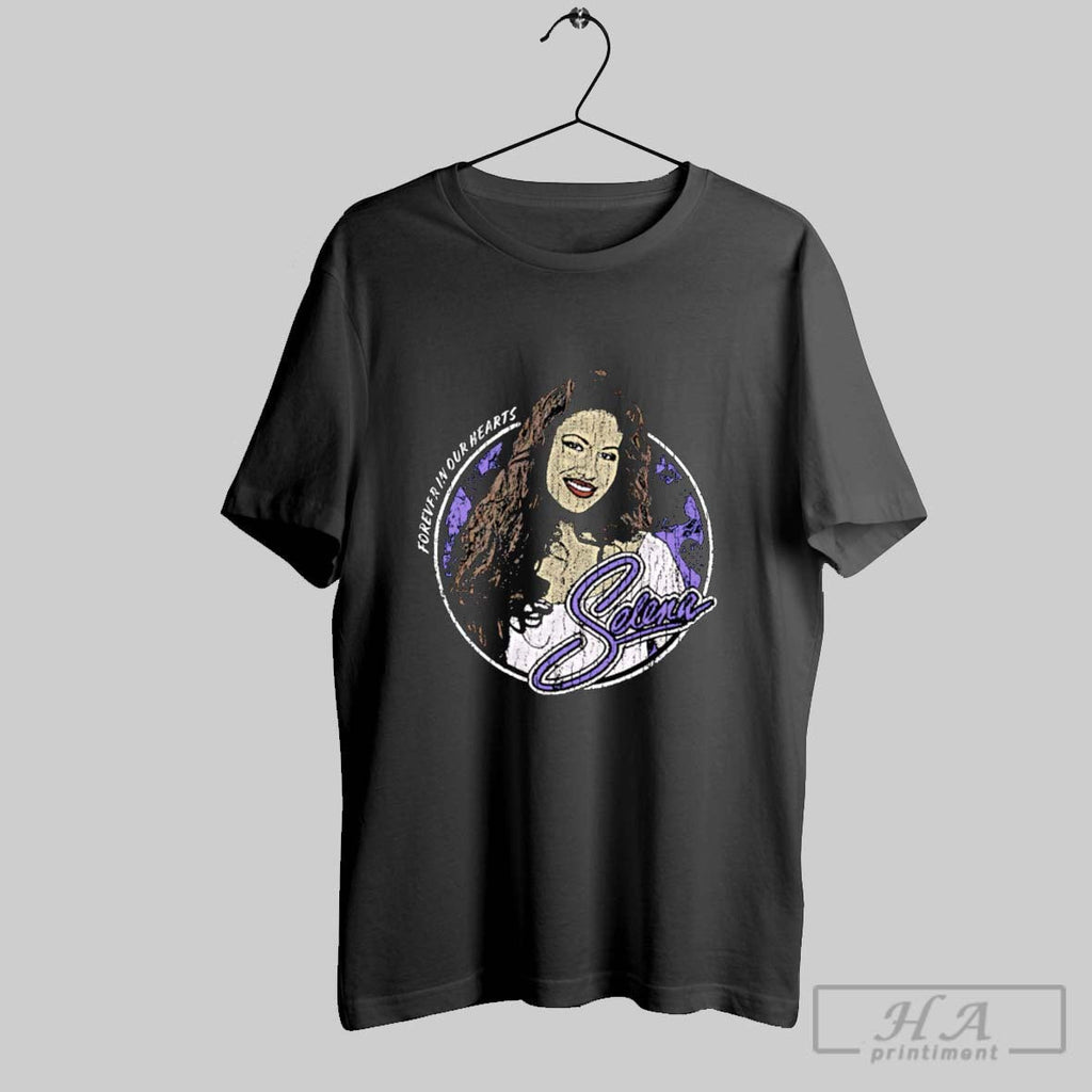 Official Forever In Our Hearts Selena Unisex T-shirt, Sweatshirt, Hoodie, Long Sleeve Tee - T-Shirt, Sweatshirt, Hoodie