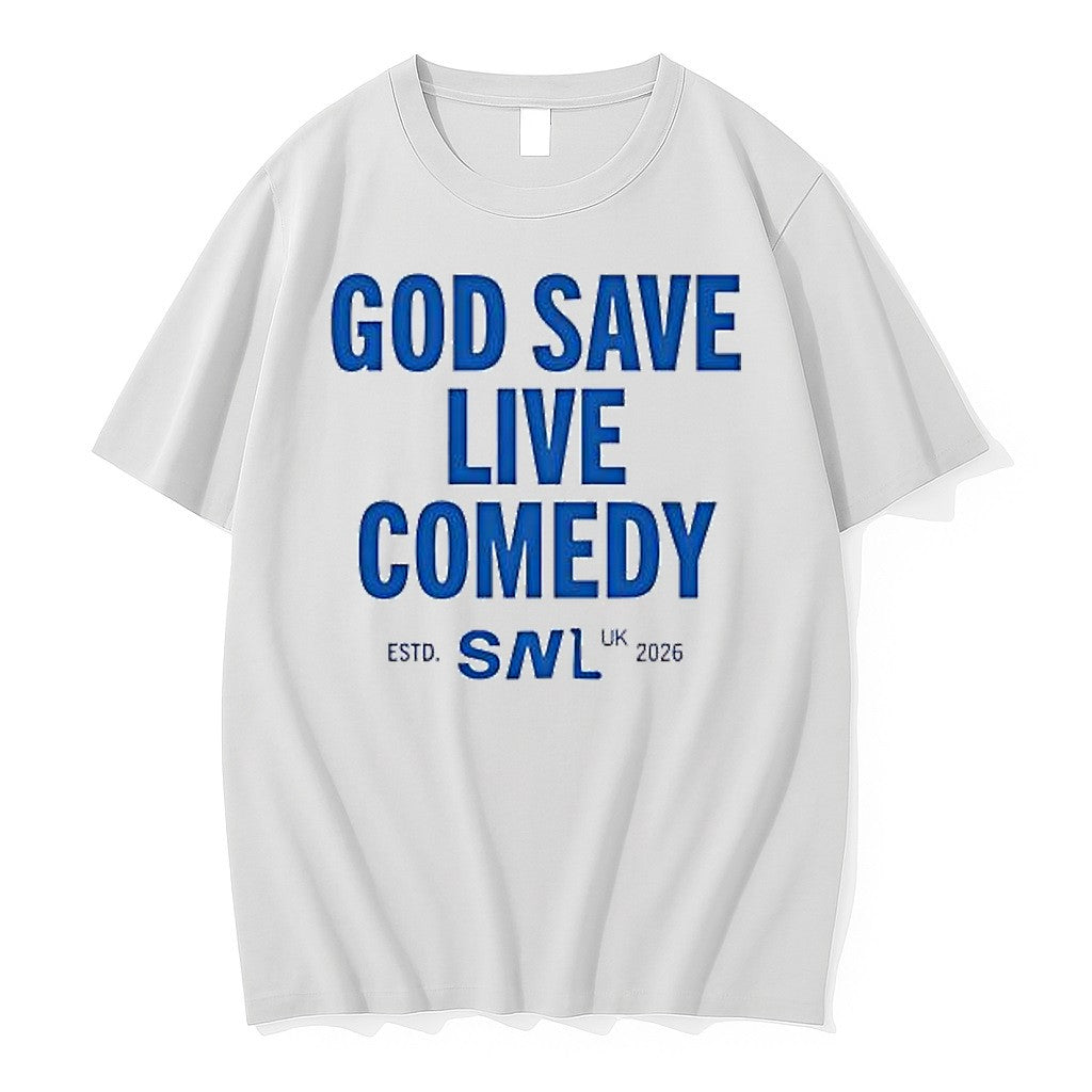 Official God Save Live Comedy Snl Uk 2026 T Shirts Jpg Unisex T-shirt, Sweatshirt, Hoodie, Long Sleeve Tee - T-Shirt, Sweatshirt, Hoodie