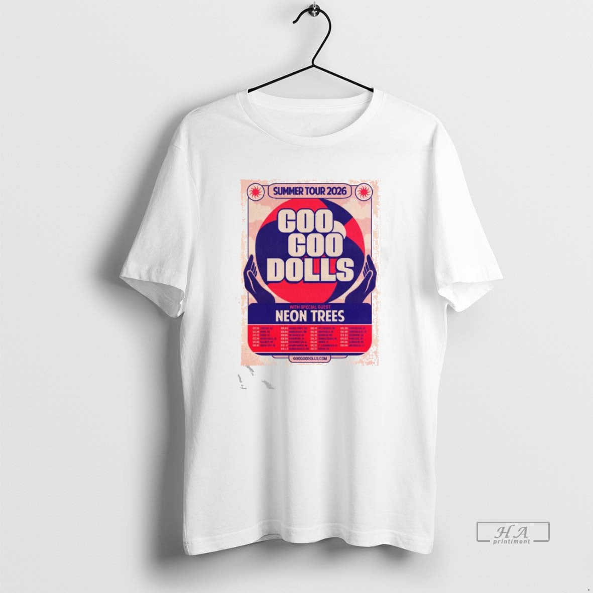 Official Goo Goo Dolls Guest Neon Trees Summer Tour 2026 T-Shirts, Hoodie, Sweatshirt - T-Shirt, Sweatshirt, Hoodie