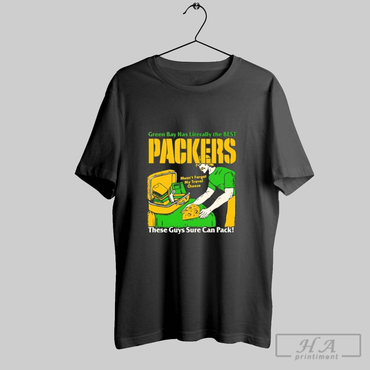 Official Green Bay Has Literally The Best Packers These Guys Cure Can Pack Unisex T-shirt, Sweatshirt, Hoodie, Long Sleeve Tee - T-Shirt, Sweatshirt, Hoodie