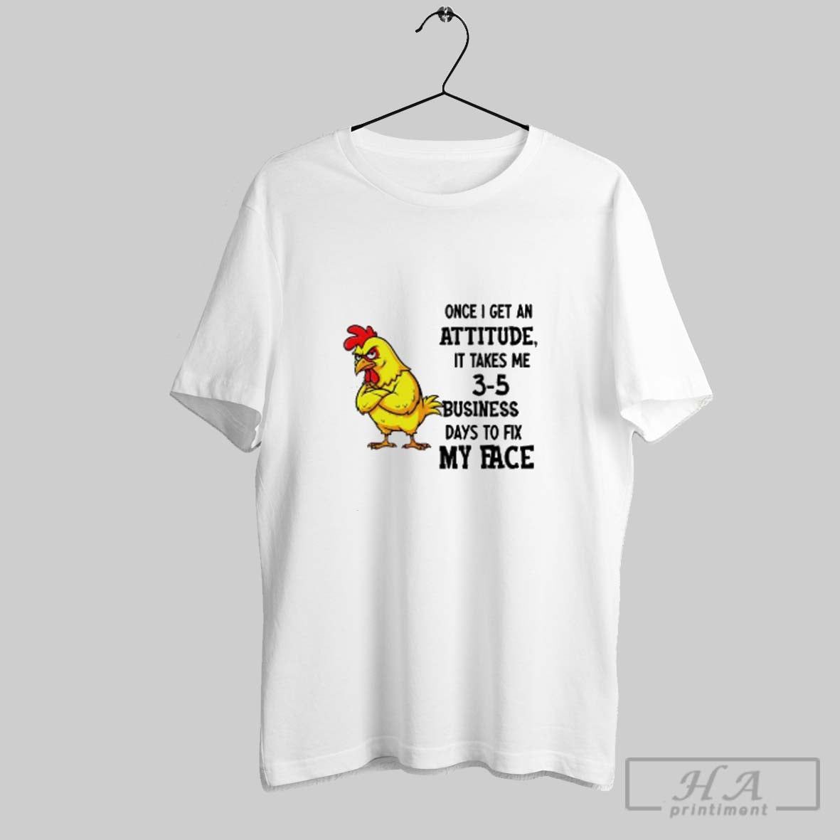 Official Grumpy Rooster Once I Get An Attitude It Takes Me 3 5 Business Days Unisex T-shirt, Sweatshirt, Hoodie, Long Sleeve Tee - T-Shirt, Sweatshirt, Hoodie