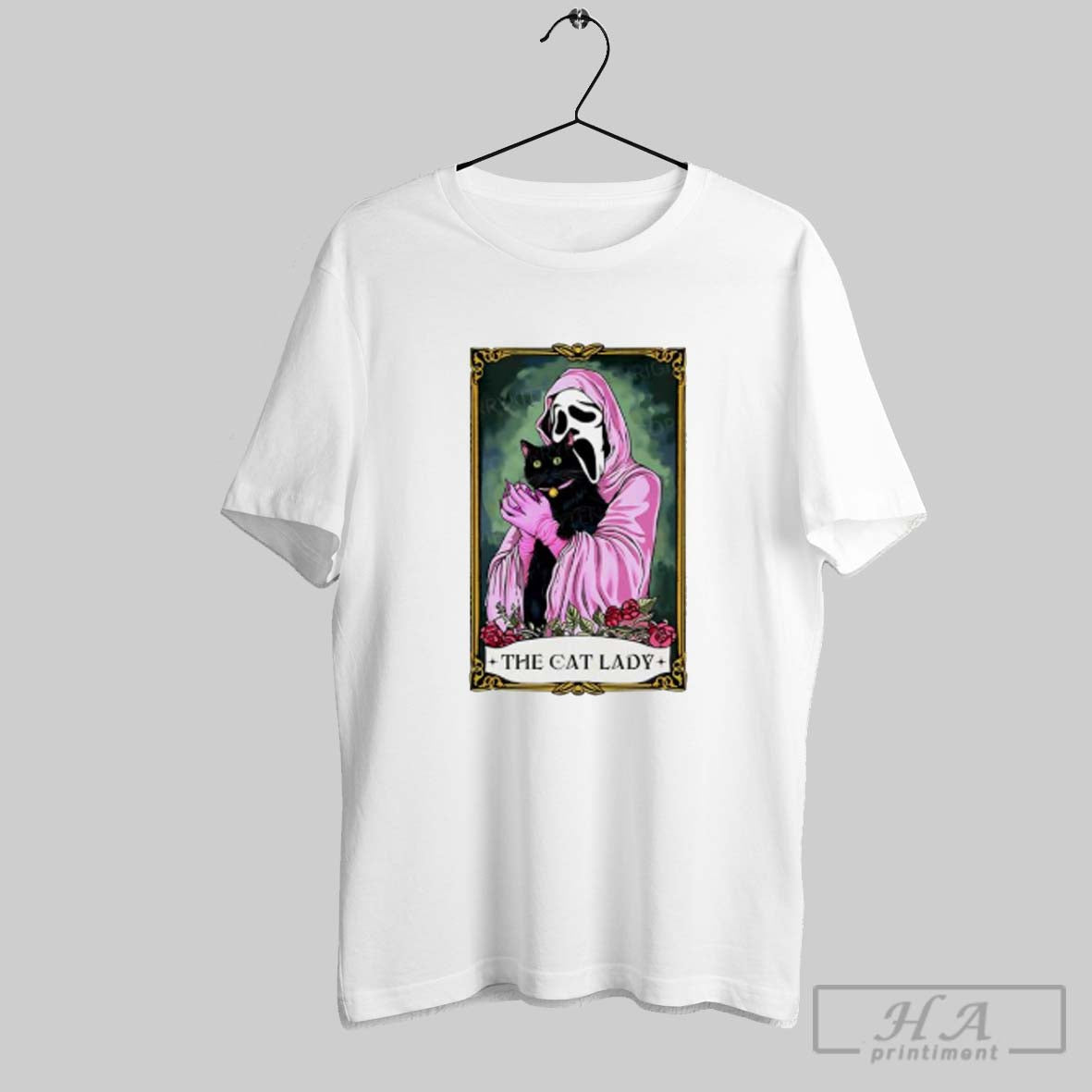 Official Halloween The Skull Cat Lady Tartaros Card Unisex T-shirt, Sweatshirt, Hoodie, Long Sleeve Tee - T-Shirt, Sweatshirt, Hoodie