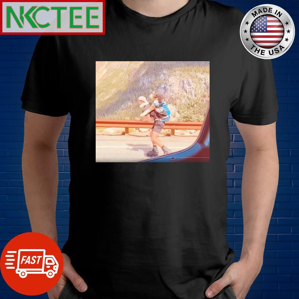Official He carries the dog on his back and rollerblades shirt Unisex T-shirt, Sweatshirt, Hoodie, Long Sleeve Tee - T-Shirt, Sweatshirt, Hoodie