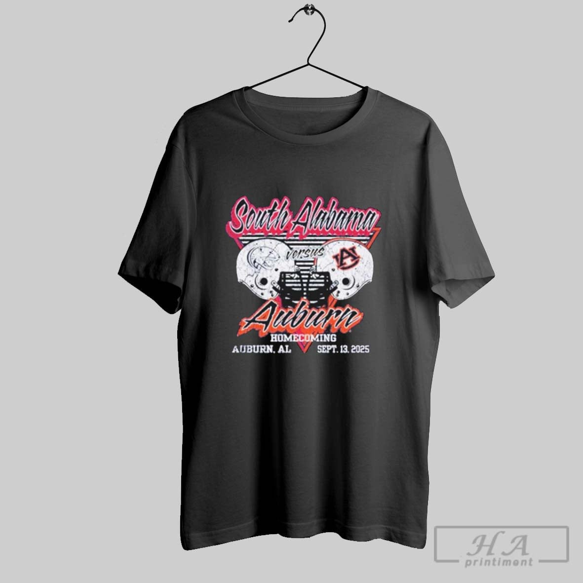 Official Homecoming Game 2025 Auburn Tigers Vs South Alabama Unisex T-shirt, Sweatshirt, Hoodie, Long Sleeve Tee - T-Shirt, Sweatshirt, Hoodie