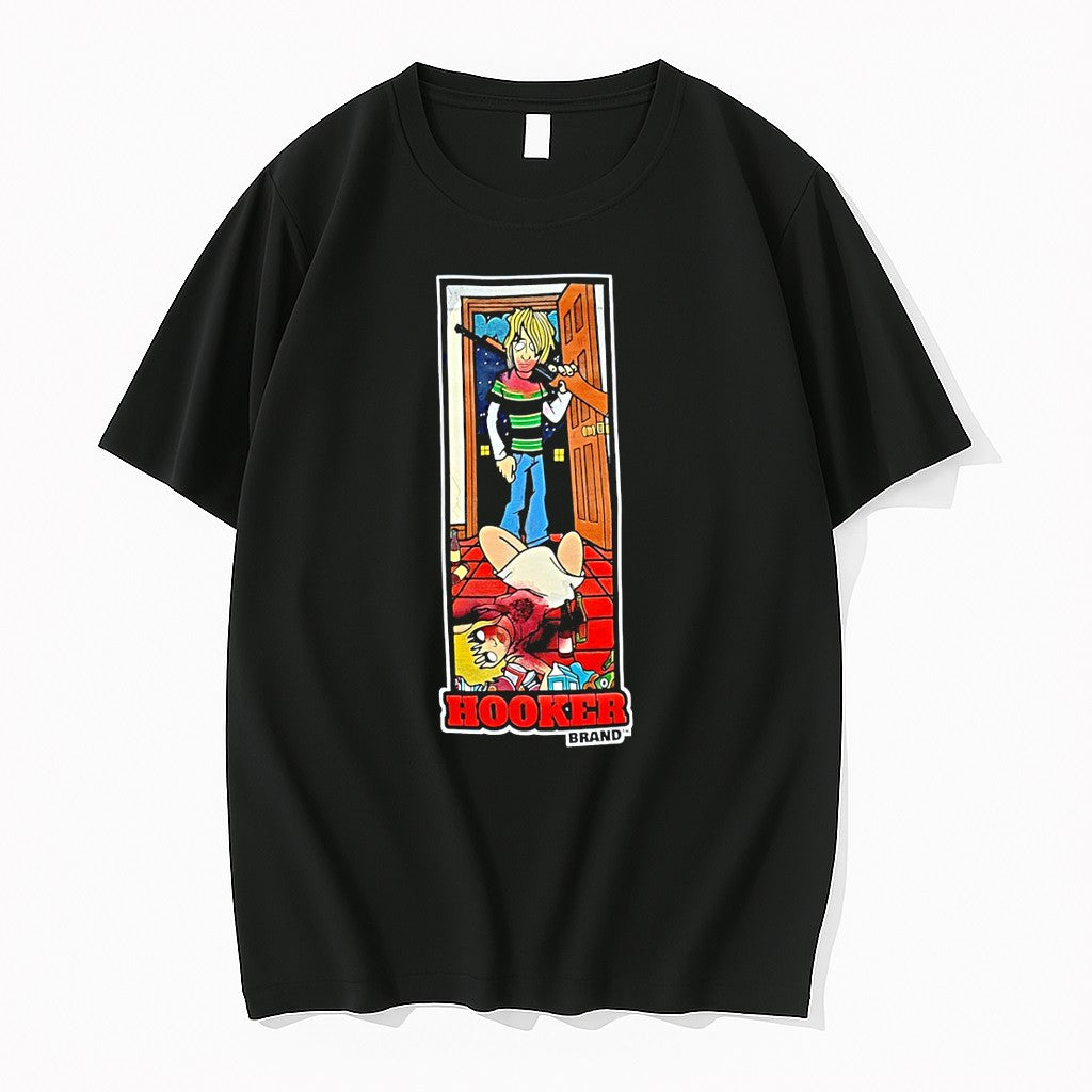 Official Hooker Brand Kurts Revenge Cartoon T Shirts Jpg Unisex T-shirt, Sweatshirt, Hoodie, Long Sleeve Tee - T-Shirt, Sweatshirt, Hoodie